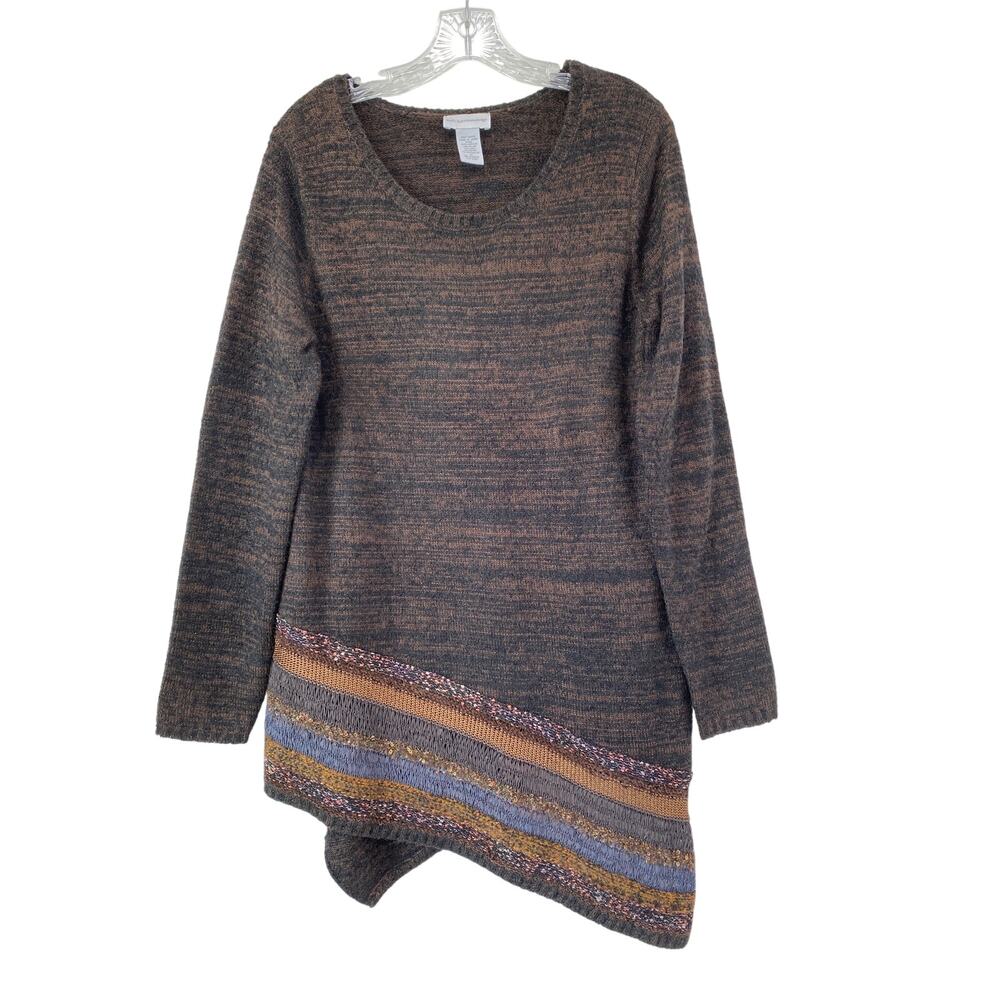 Soft Surrounding Raku Chestnut Stripe Tunic Sweat… - image 2
